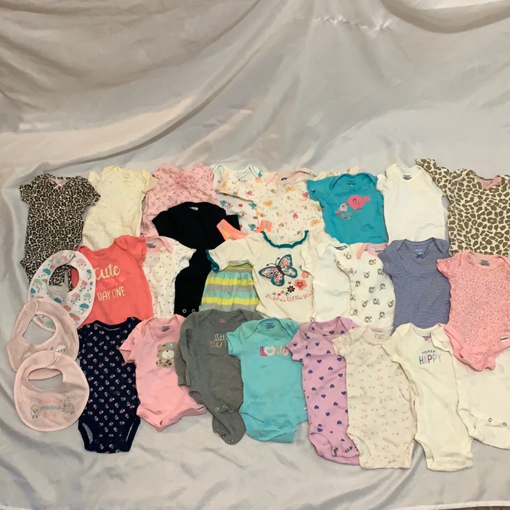 Baby girl onesie bundle